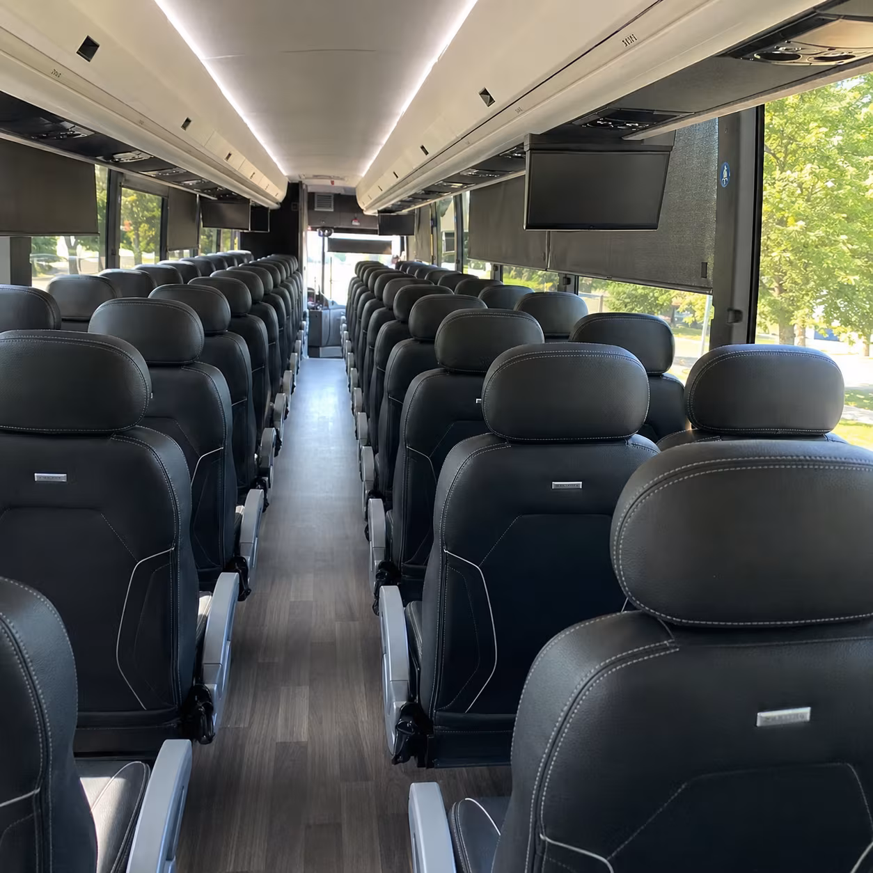 norwalk charter bus rental inside