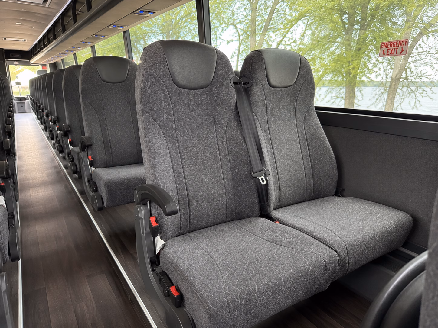 norwalk charter bus rental interior